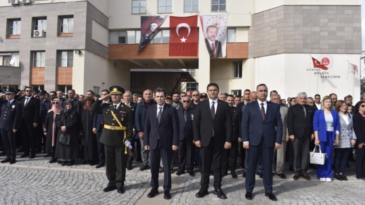 29 Ekim Cumhuriyet Bayramı kutlamaları kapsamında çelenk törenine ve resmi bayramlaşma programına katıldık