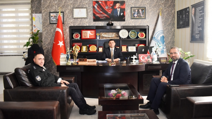 İlçe Emniyet Müdürü Muhammed Abdullah Altunyurt'tan iade-i ziyaret