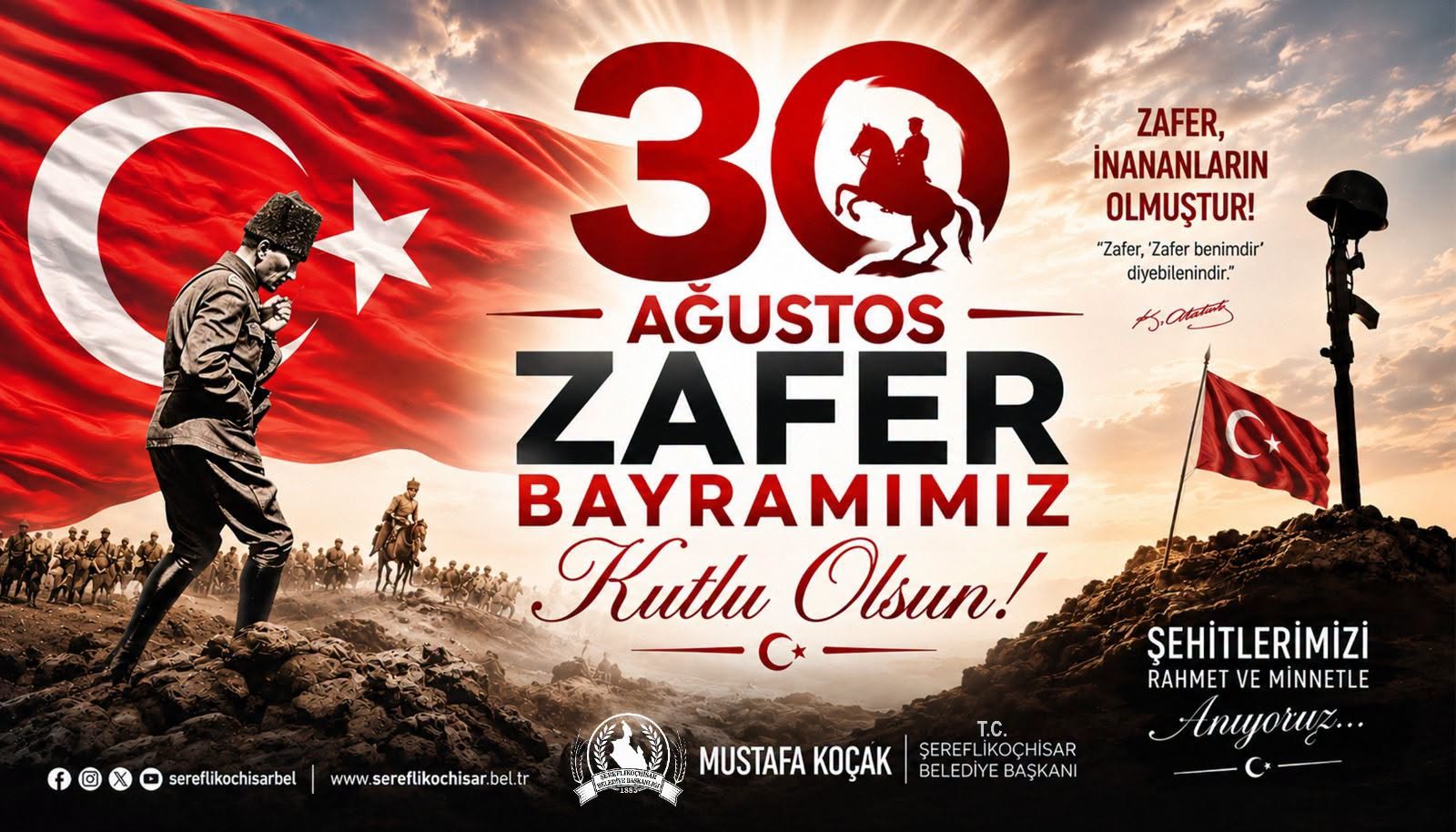 30 Ağustos Zafer Bayramımız kutlu olsun!