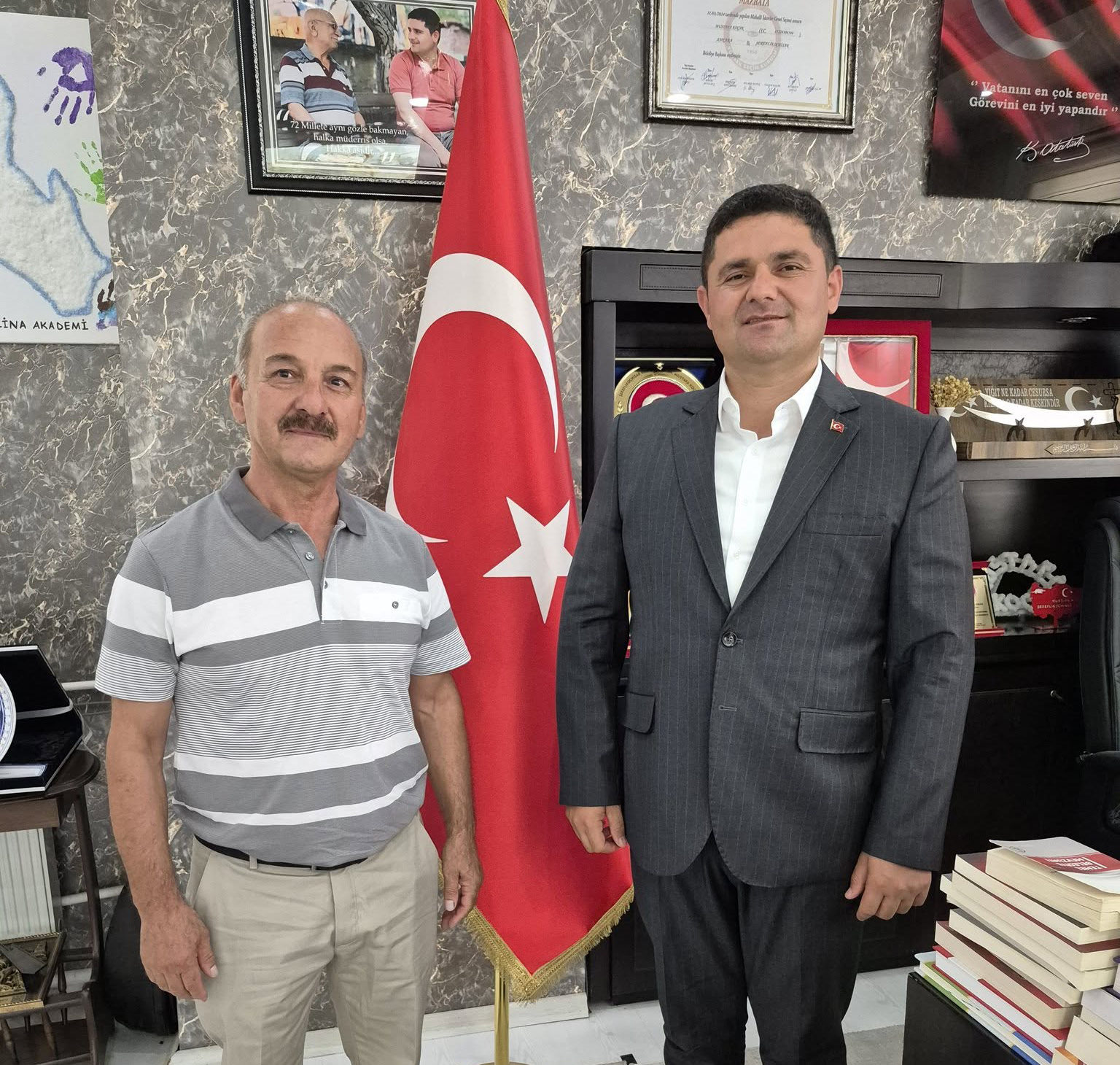 Karandere Yardımlaşma ve Dayanışma Derneği'nin kurucu ve onursal başkanı Zeki Tekin'den Ziyaret