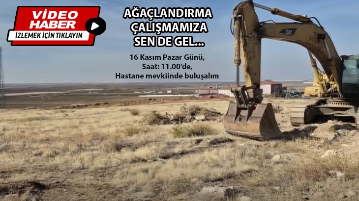 Ağaç bizden, bin umut yeşertmek sizden