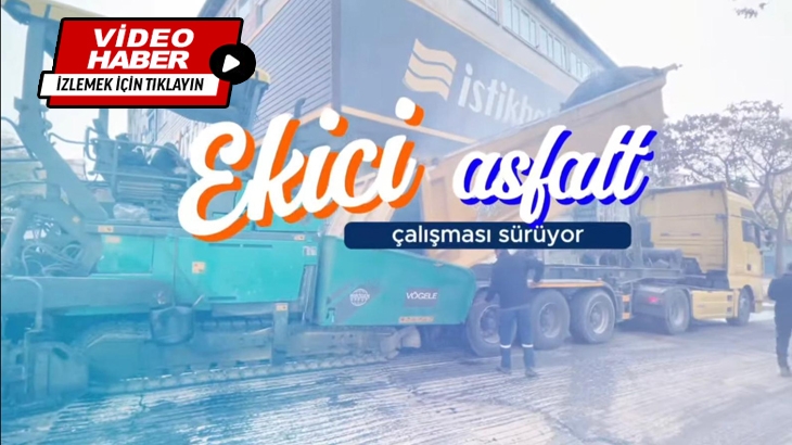 Ekici Mahallesinde yol çalışması devam ediyor