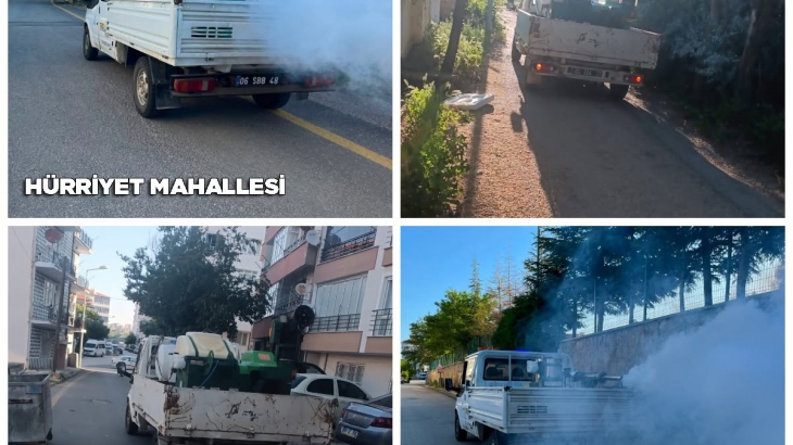 Perşembe Gününe ait ilaçlama çalışmalarımızdan