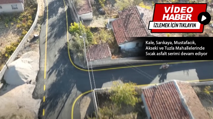 Sıcak asfalt serimi çalışmalarımız devam ediyor