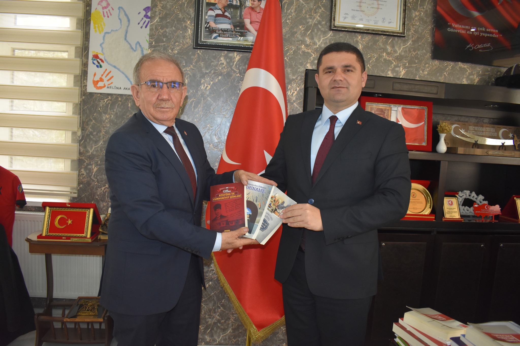 Şair ve yazar İbrahim Düğer'den ziyaret